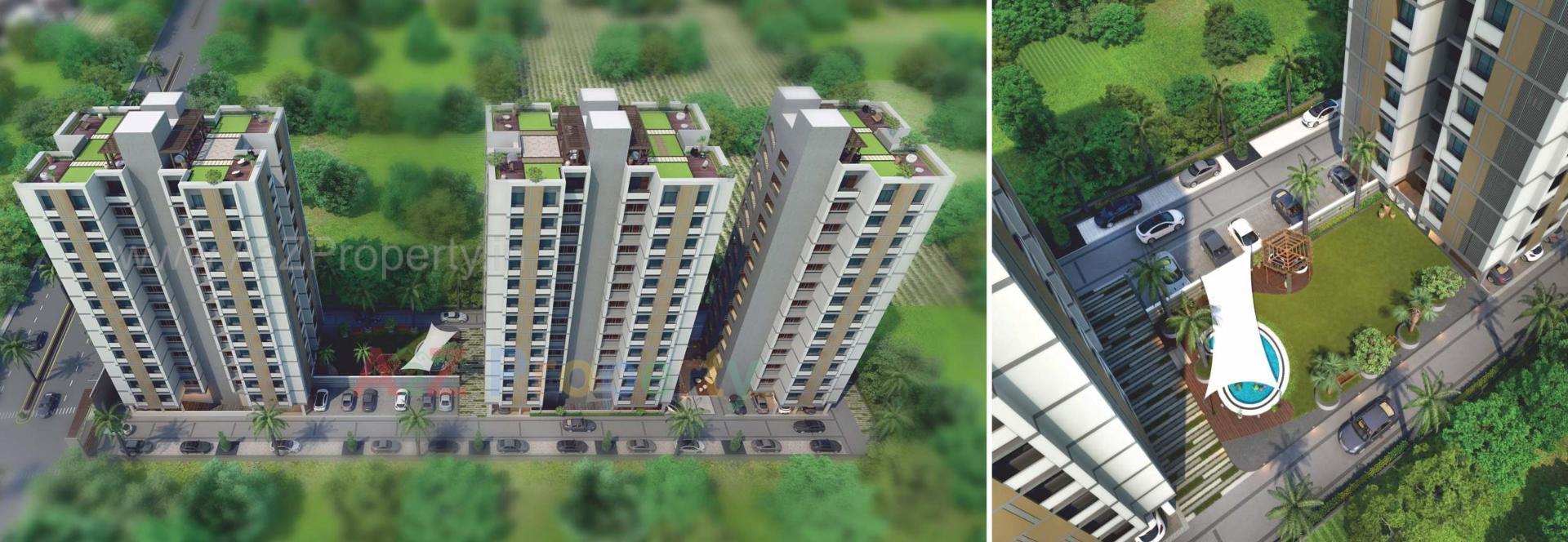 3D Elevation of real estate project The Festival Residency located at Khoraj, Ahmedabad, Gujarat