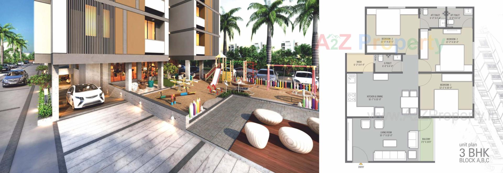 Layout of real estate project The Festival Residency located at Khoraj, Ahmedabad, Gujarat
