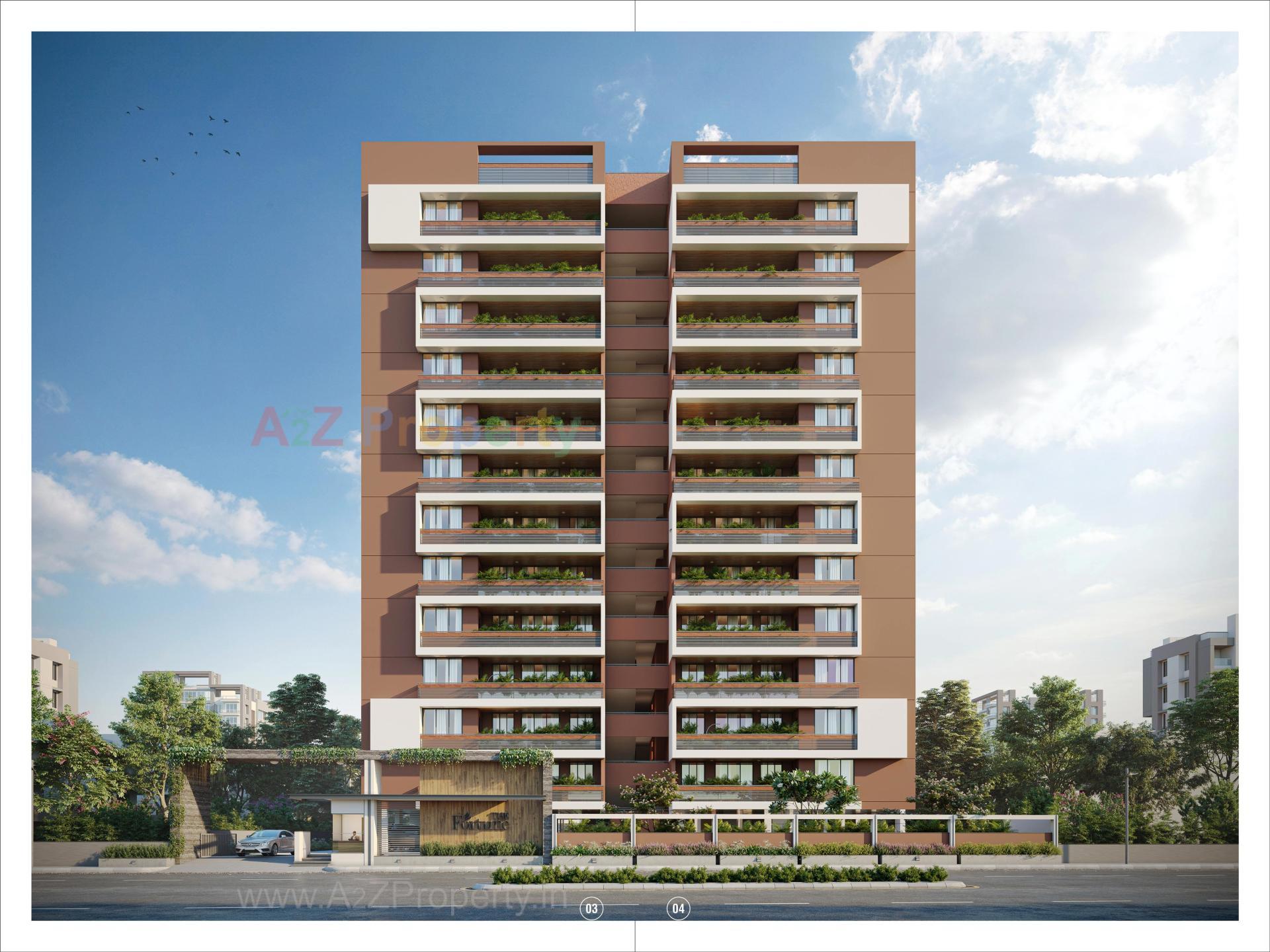 3D Elevation of real estate project The Fortune located at Hanshpura, Ahmedabad, Gujarat