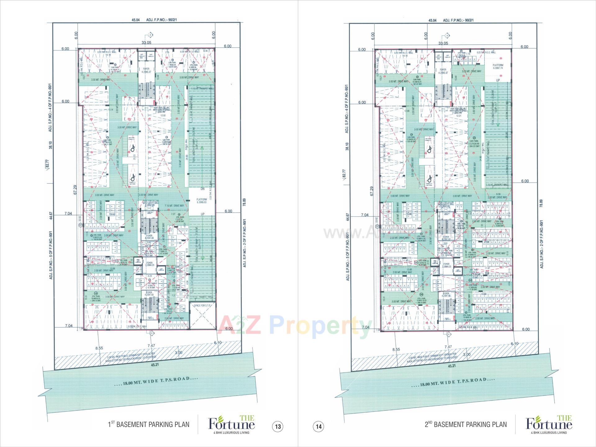 Layout of real estate project The Fortune located at Hanshpura, Ahmedabad, Gujarat