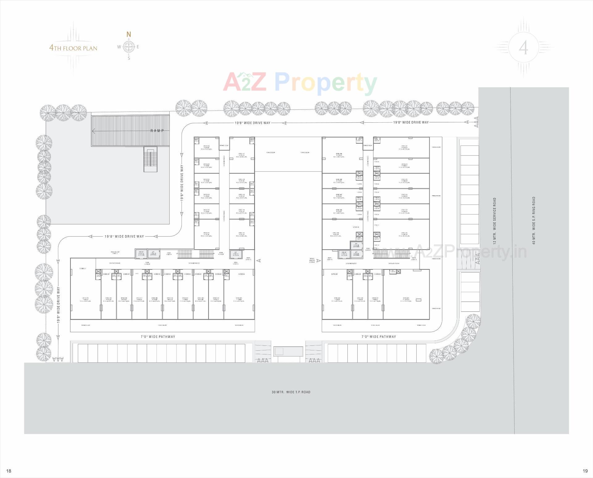 Layout of real estate project The Gateway located at Nikol, Ahmedabad, Gujarat