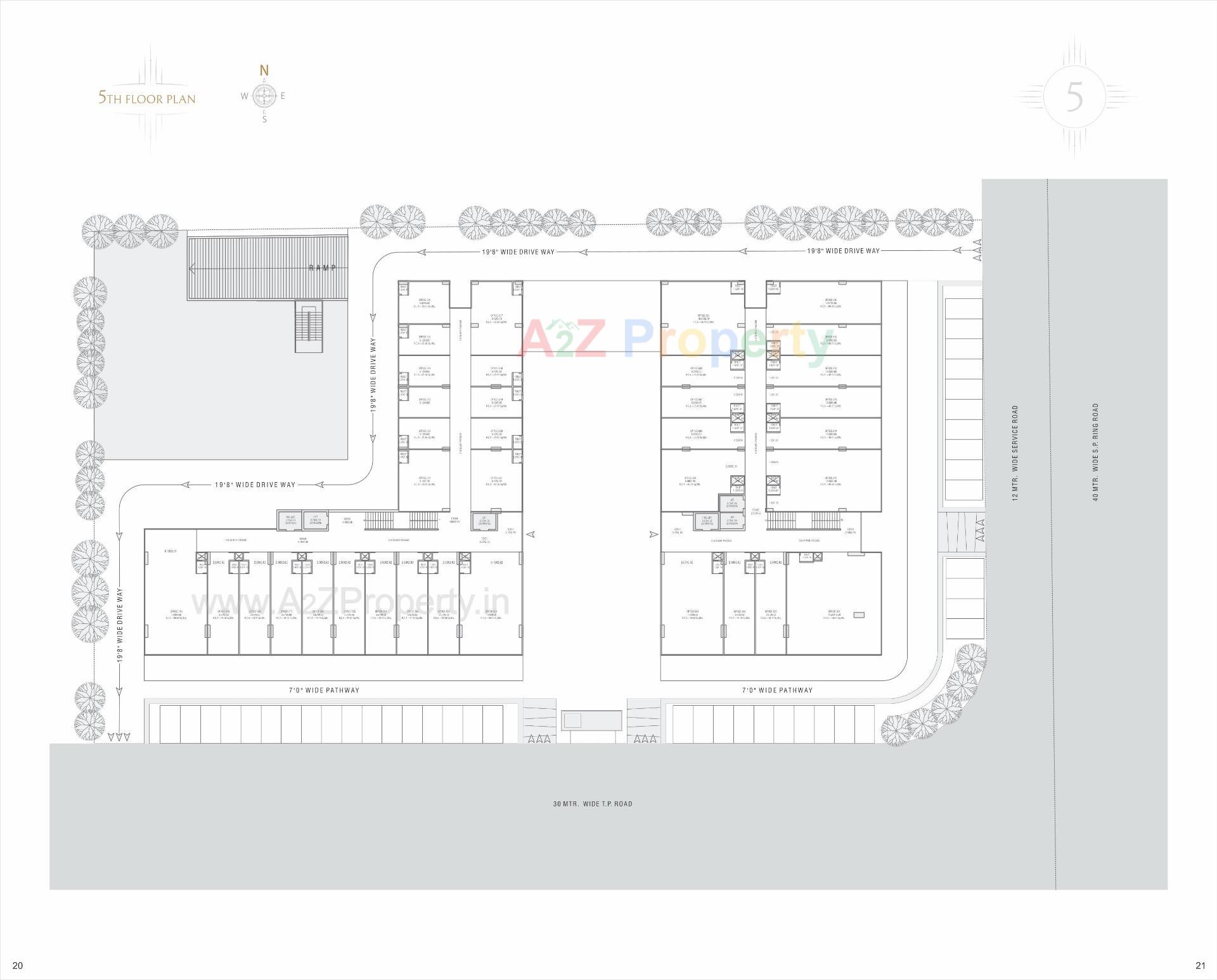 Layout of real estate project The Gateway located at Nikol, Ahmedabad, Gujarat