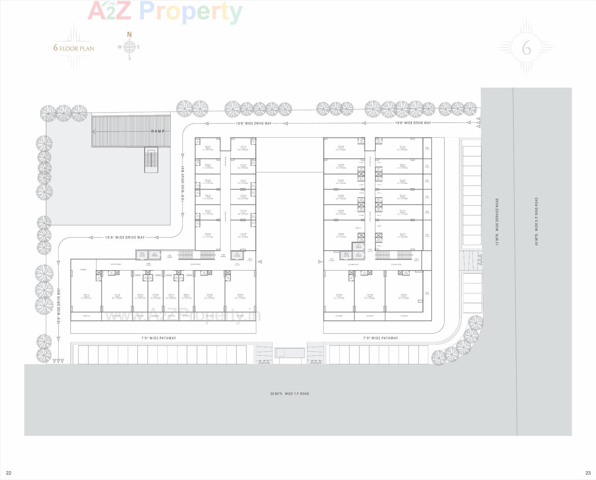 Layout of real estate project The Gateway located at Nikol, Ahmedabad, Gujarat