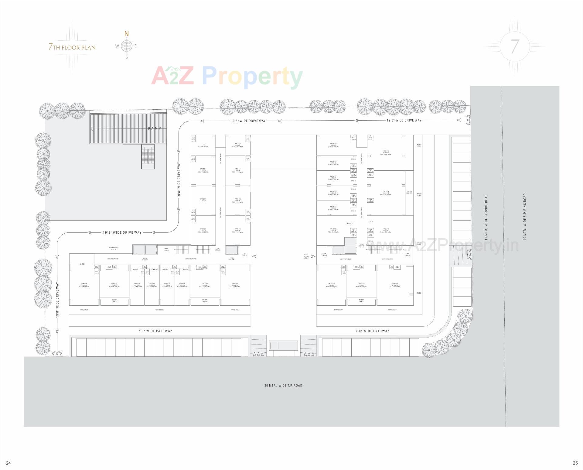 Layout of real estate project The Gateway located at Nikol, Ahmedabad, Gujarat