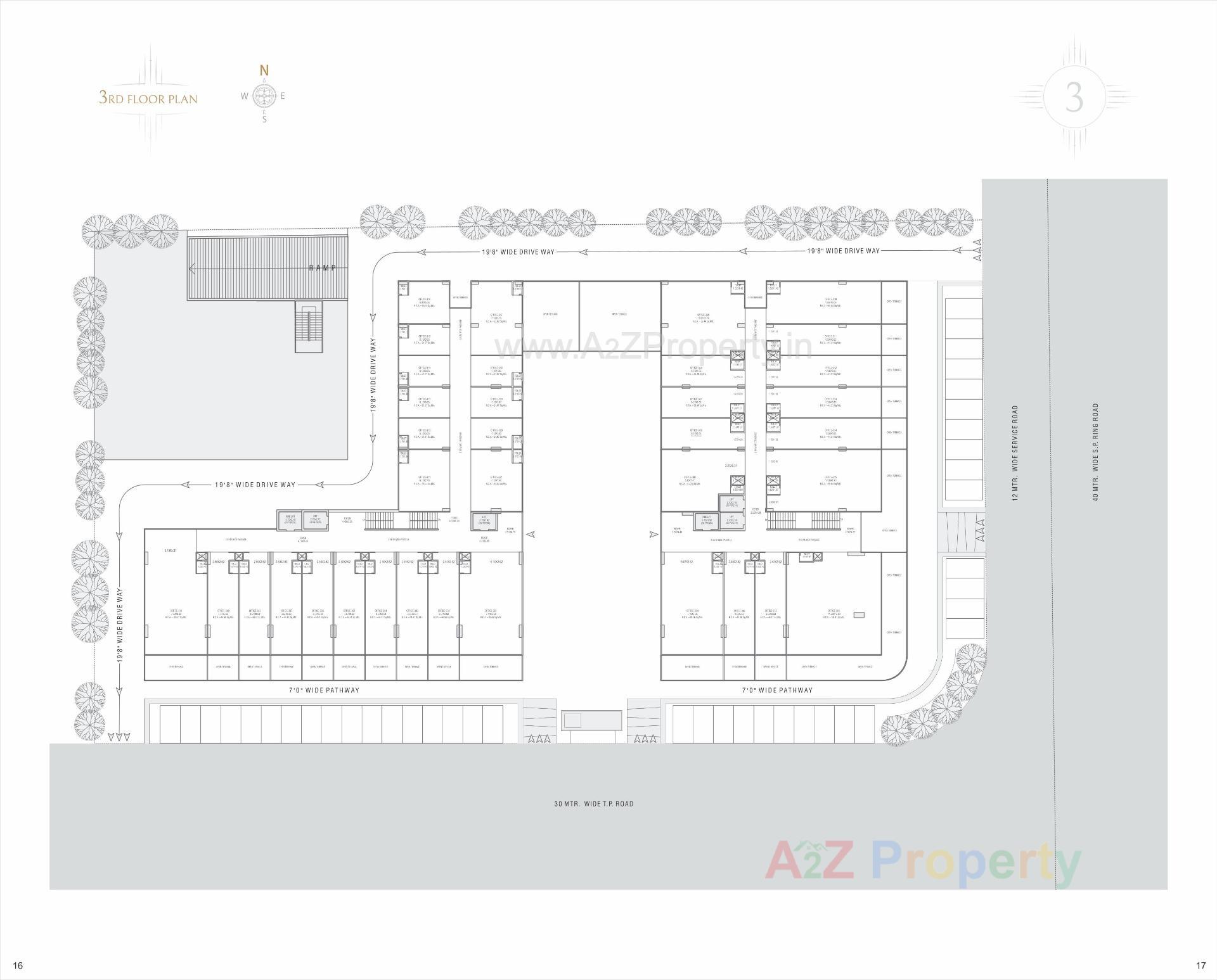Layout of real estate project The Gateway located at Nikol, Ahmedabad, Gujarat