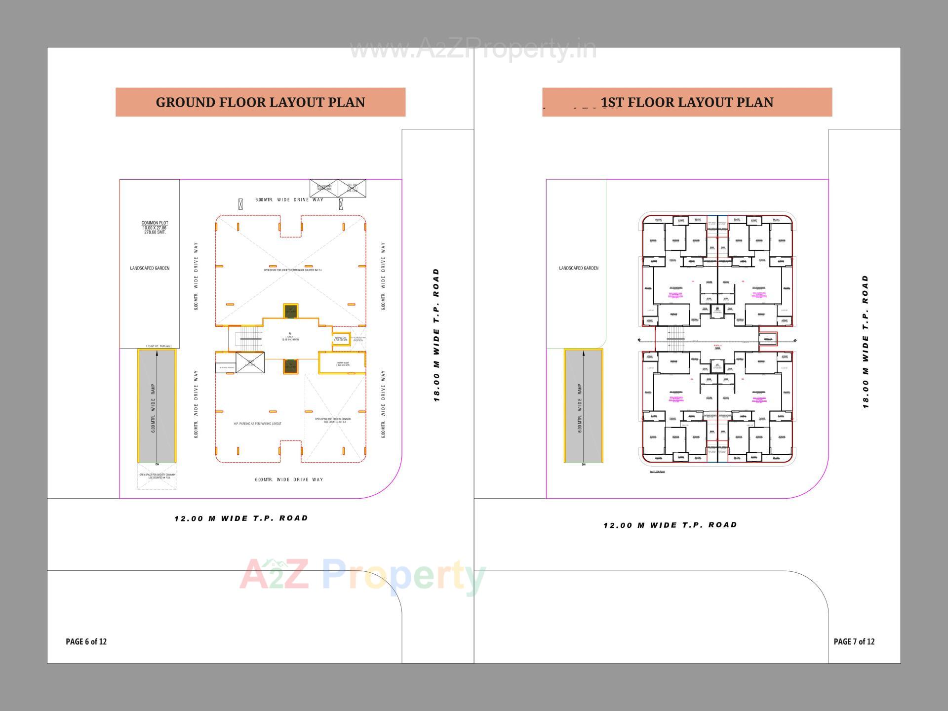 Layout of real estate project The Glorious located at Nikol, Ahmedabad, Gujarat