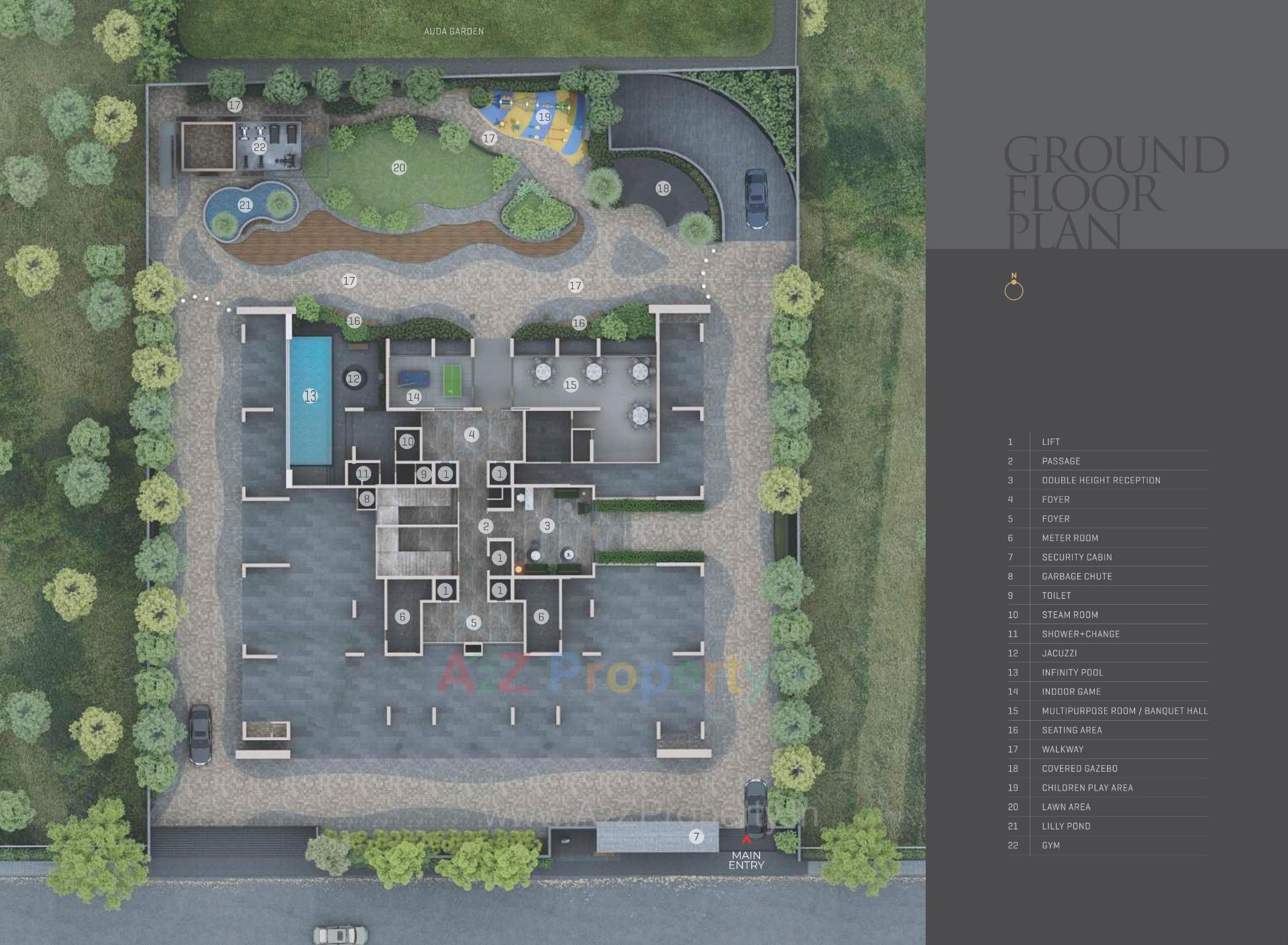 Layout of real estate project The Gold By Samor located at Hebatpur, Ahmedabad, Gujarat