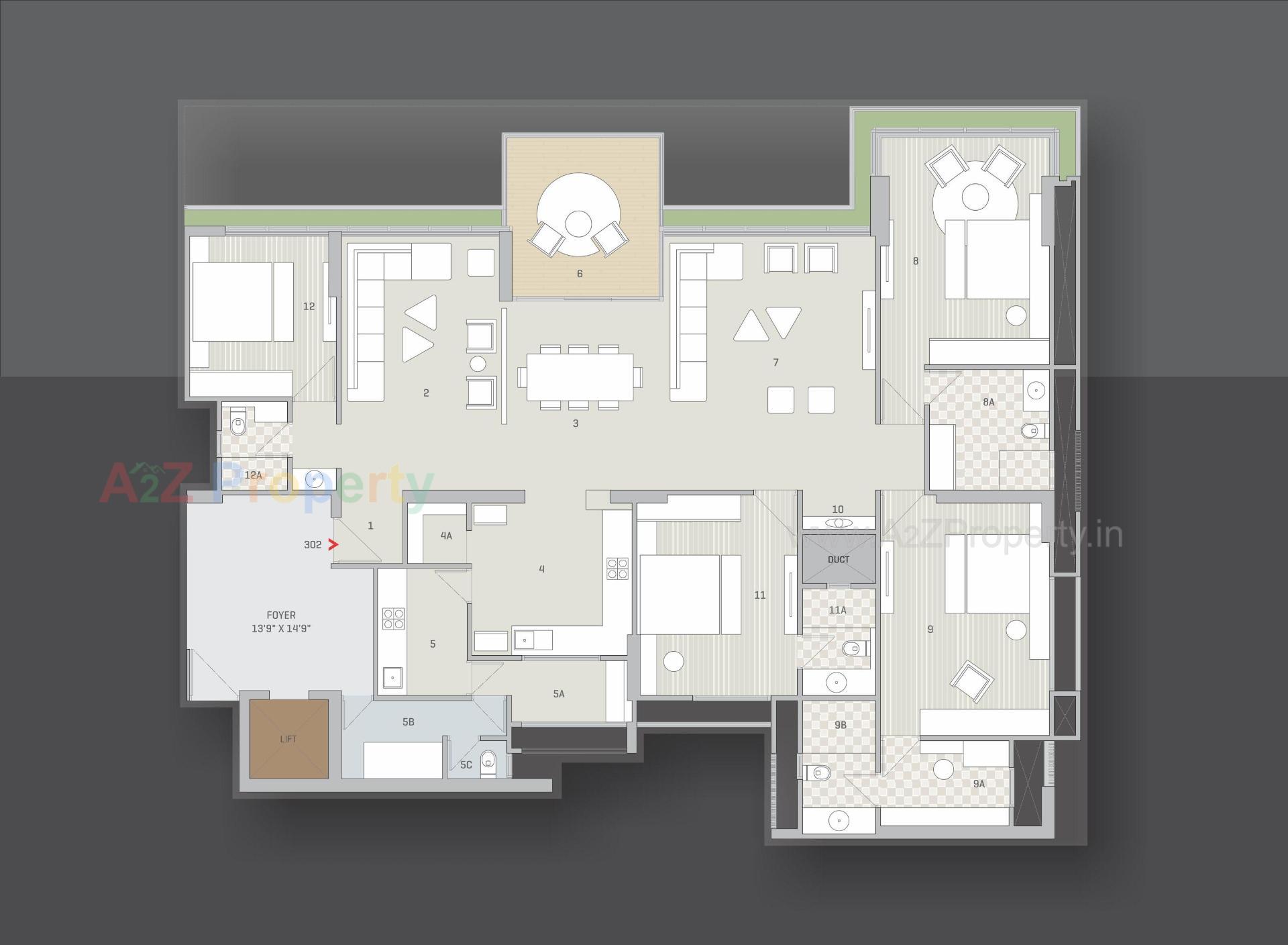Layout of real estate project The Gold By Samor located at Hebatpur, Ahmedabad, Gujarat