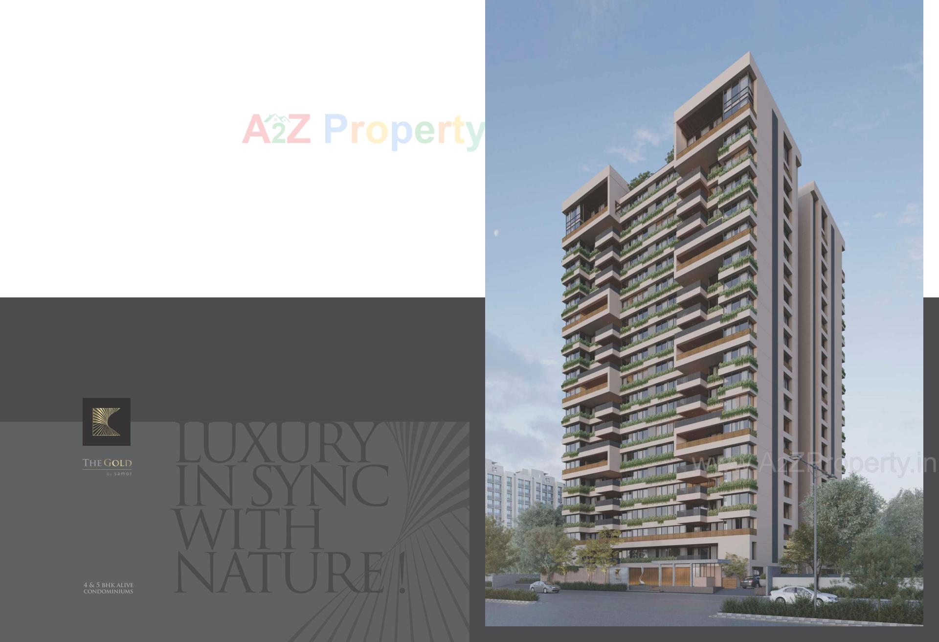 3D Elevation of real estate project The Gold By Samor located at Hebatpur, Ahmedabad, Gujarat