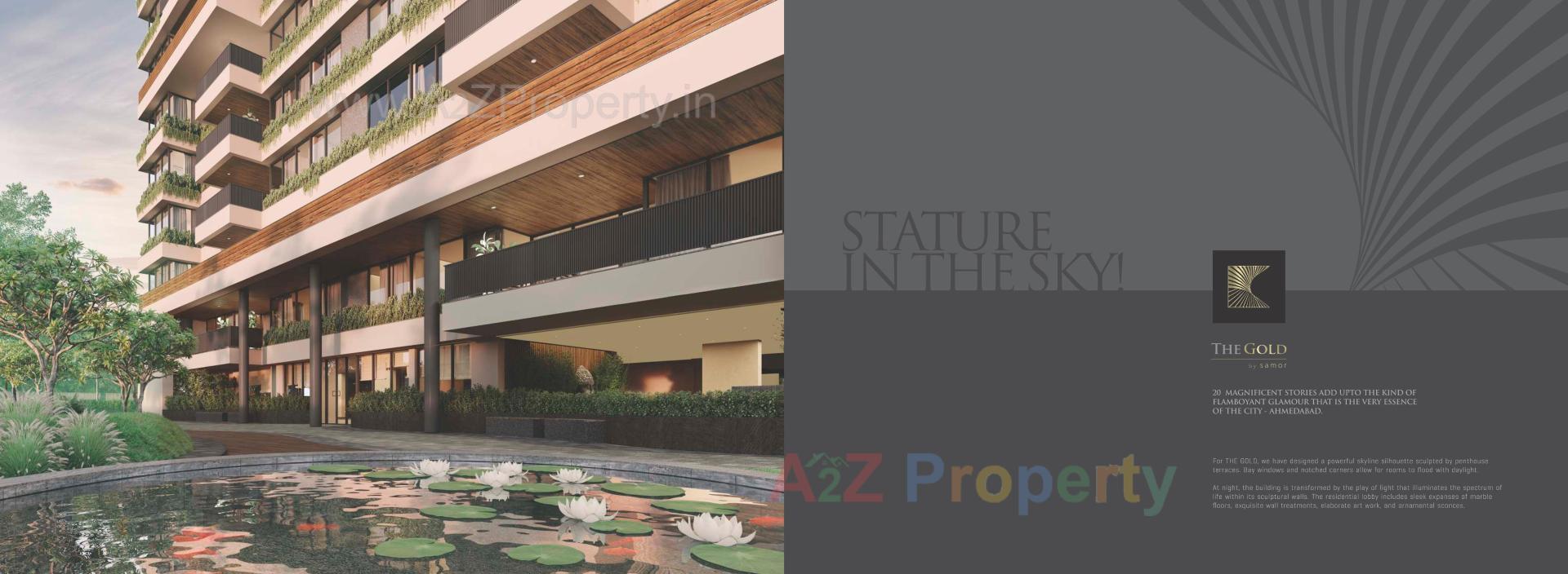 3D Elevation of real estate project The Gold By Samor located at Hebatpur, Ahmedabad, Gujarat