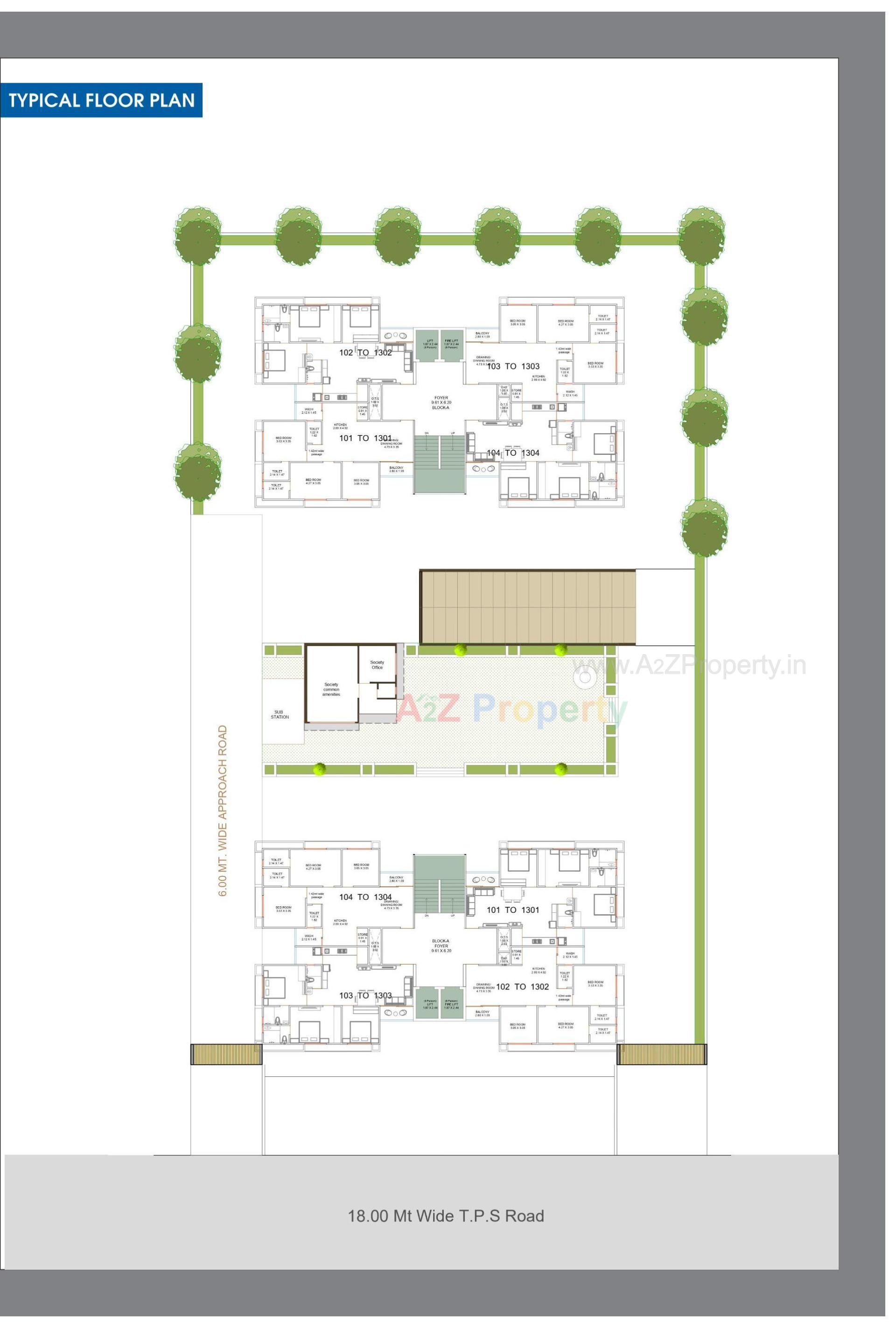 Layout of real estate project The Grand Gokuldham located at Vastral, Ahmedabad, Gujarat