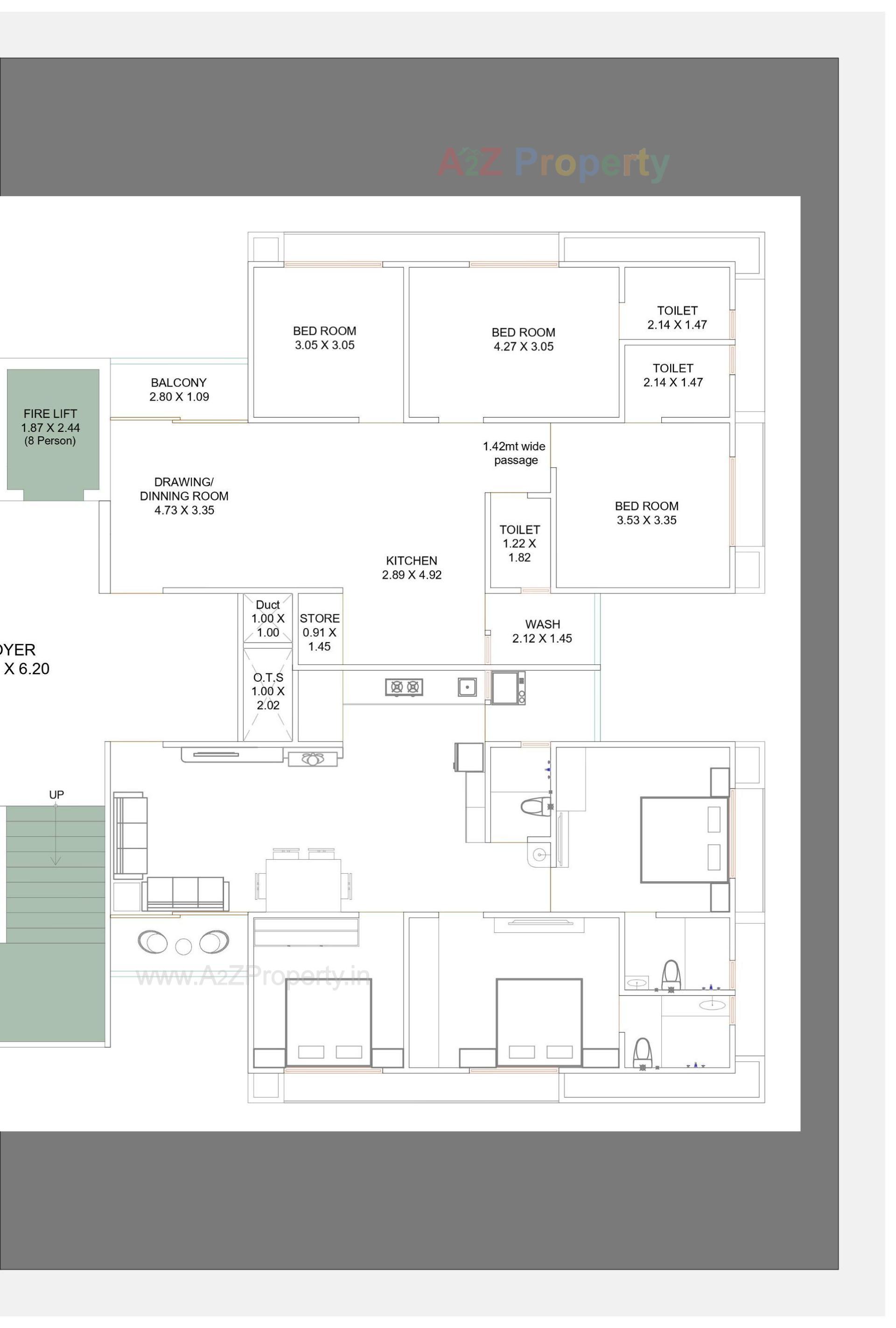 Layout of real estate project The Grand Gokuldham located at Vastral, Ahmedabad, Gujarat