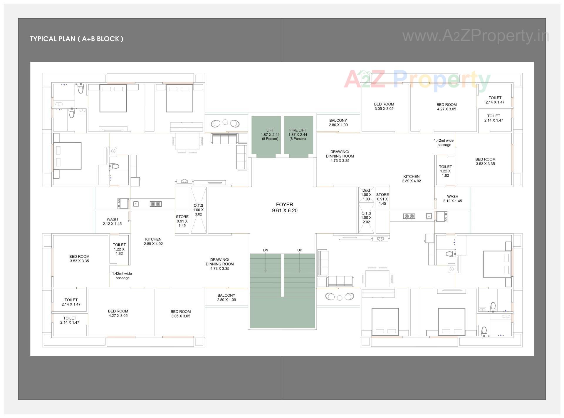 Layout of real estate project The Grand Gokuldham located at Vastral, Ahmedabad, Gujarat