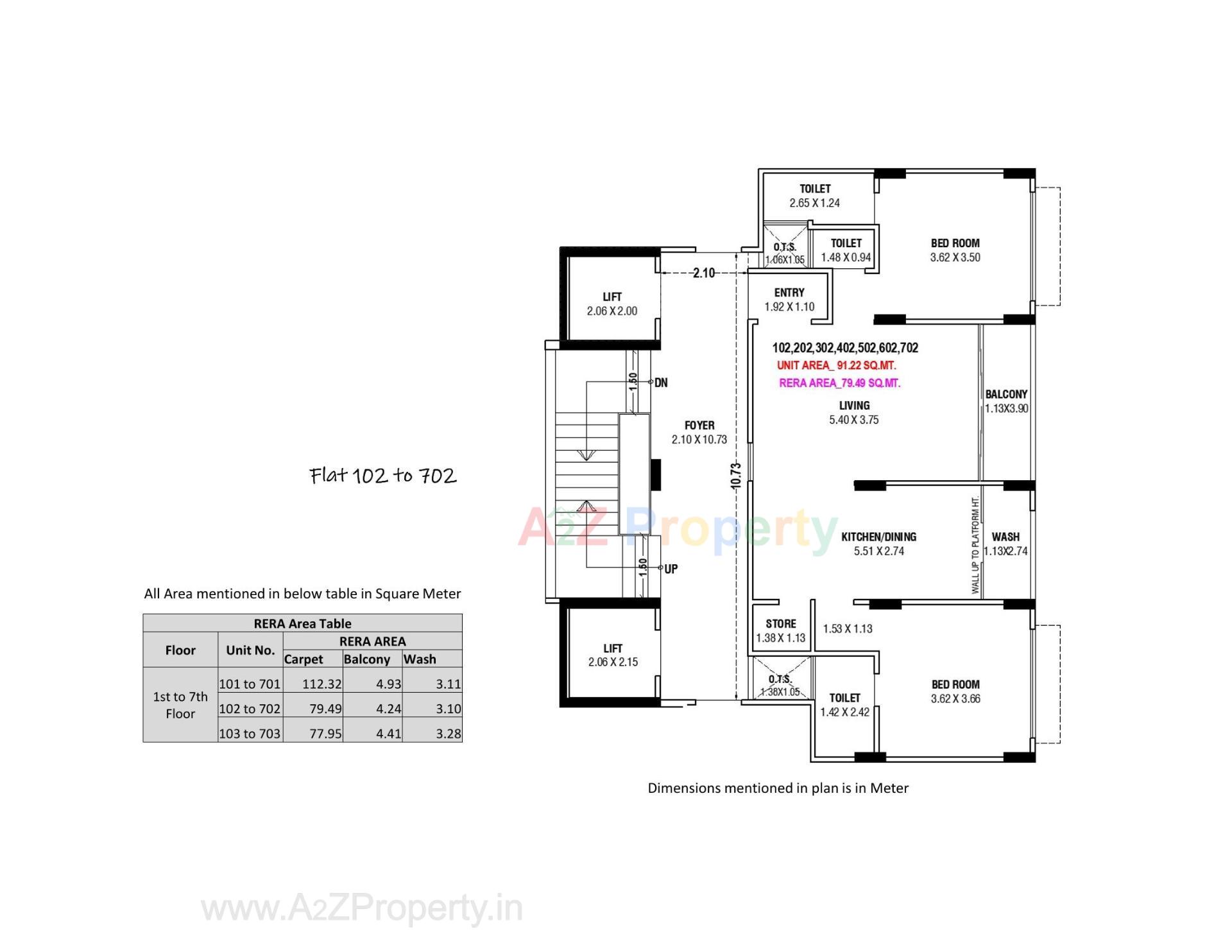 Layout of real estate project The Gujarat National Flats Co Op Hou  Soc Ltd located at Kochrab, Ahmedabad, Gujarat