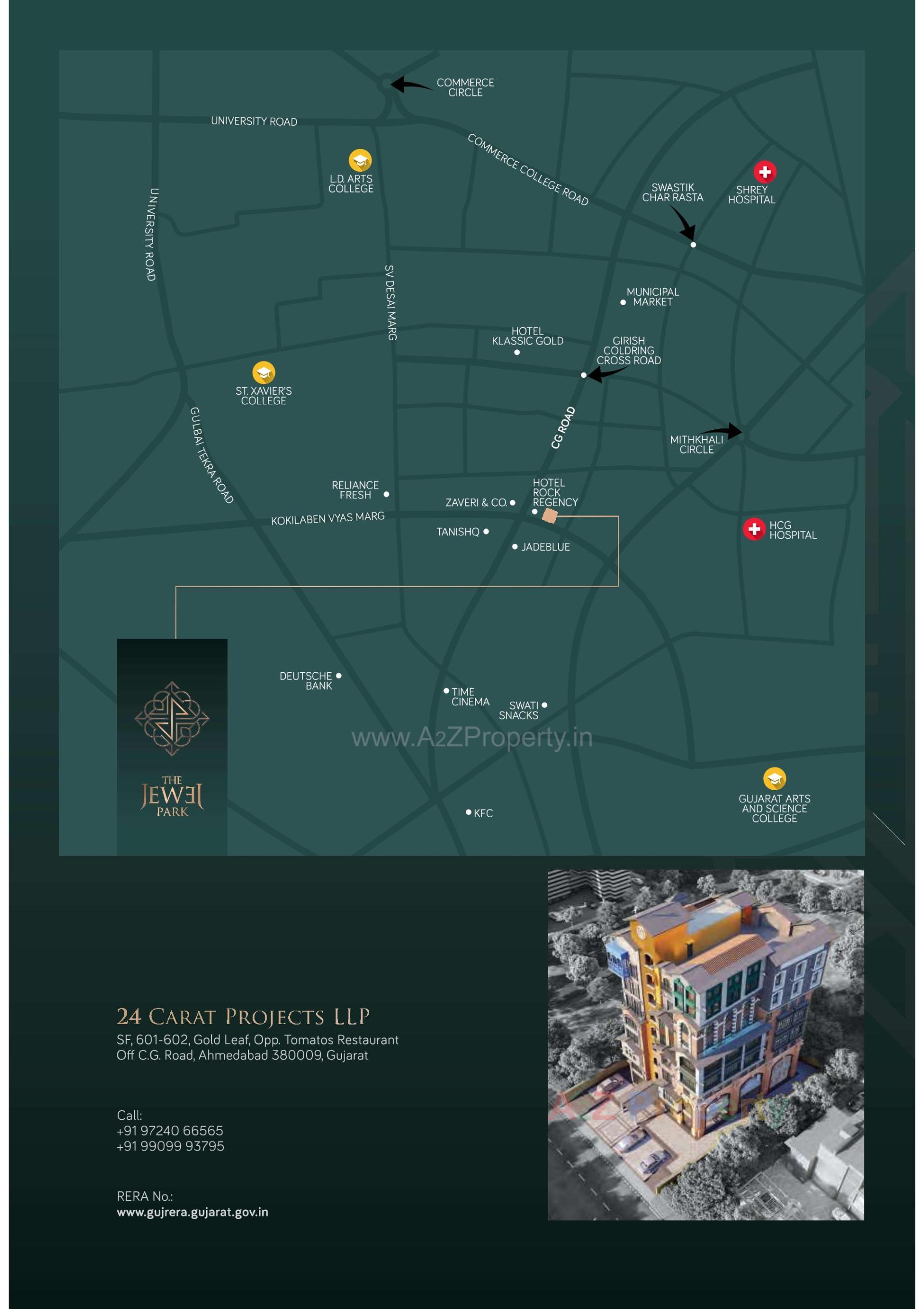  of real estate project The Jewel Park located at Navrangpura, Ahmedabad, Gujarat