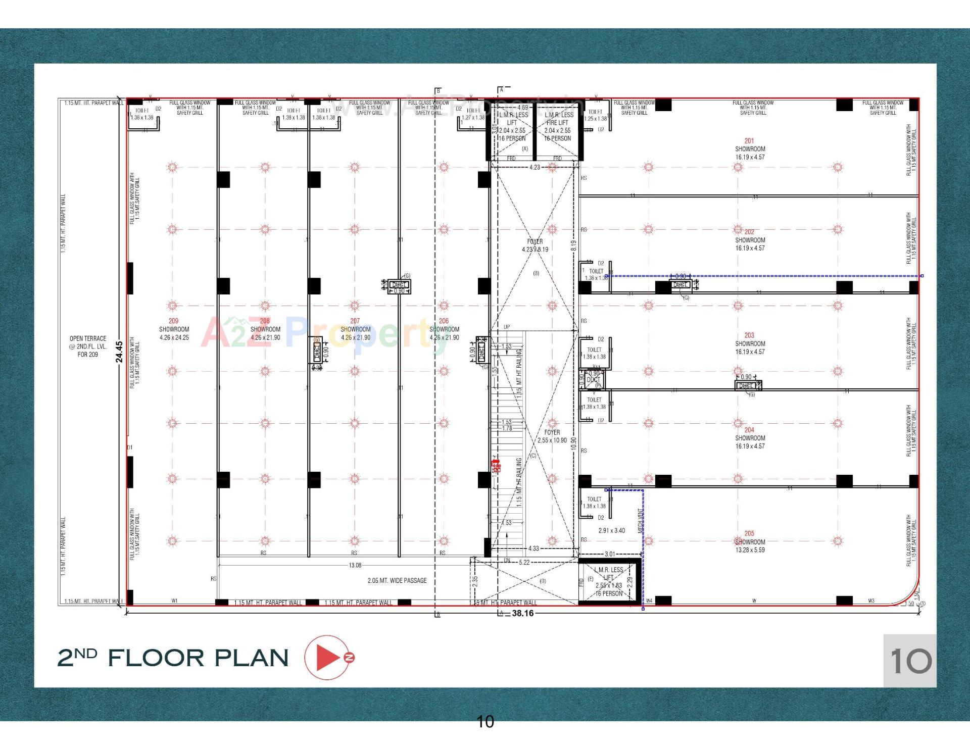 Layout of real estate project The Landmark located at Chandkheda, Ahmedabad, Gujarat