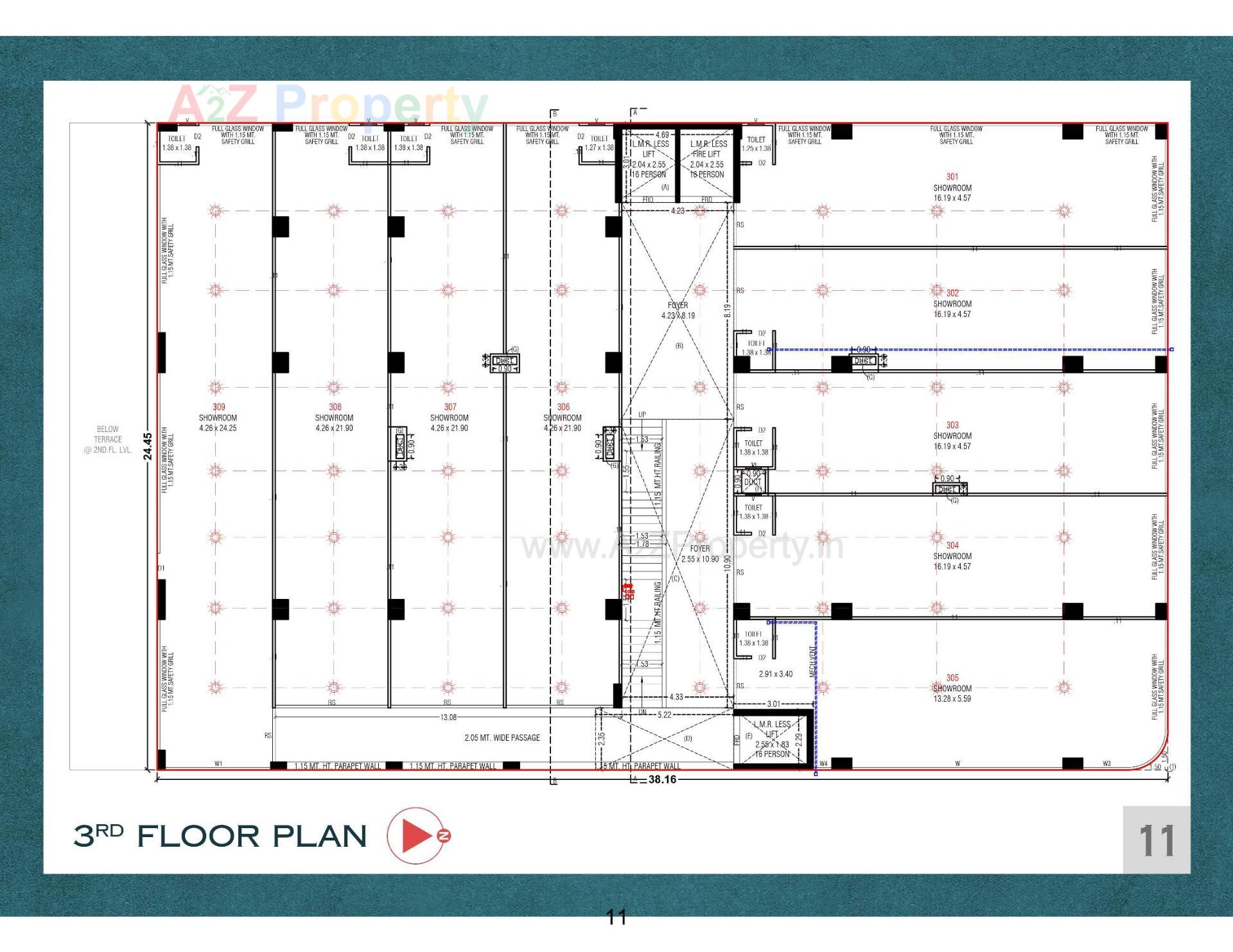 Layout of real estate project The Landmark located at Chandkheda, Ahmedabad, Gujarat