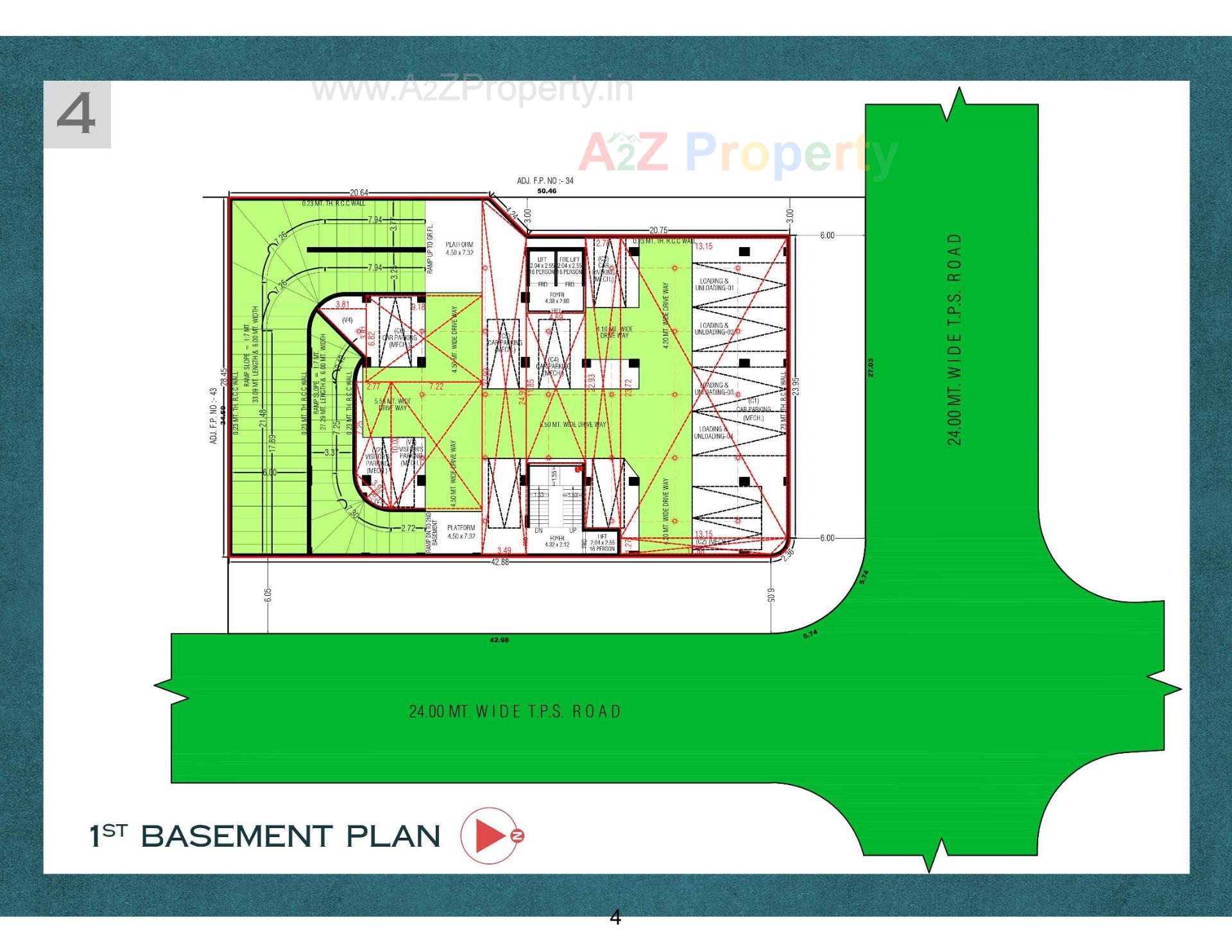 Layout of real estate project The Landmark located at Chandkheda, Ahmedabad, Gujarat
