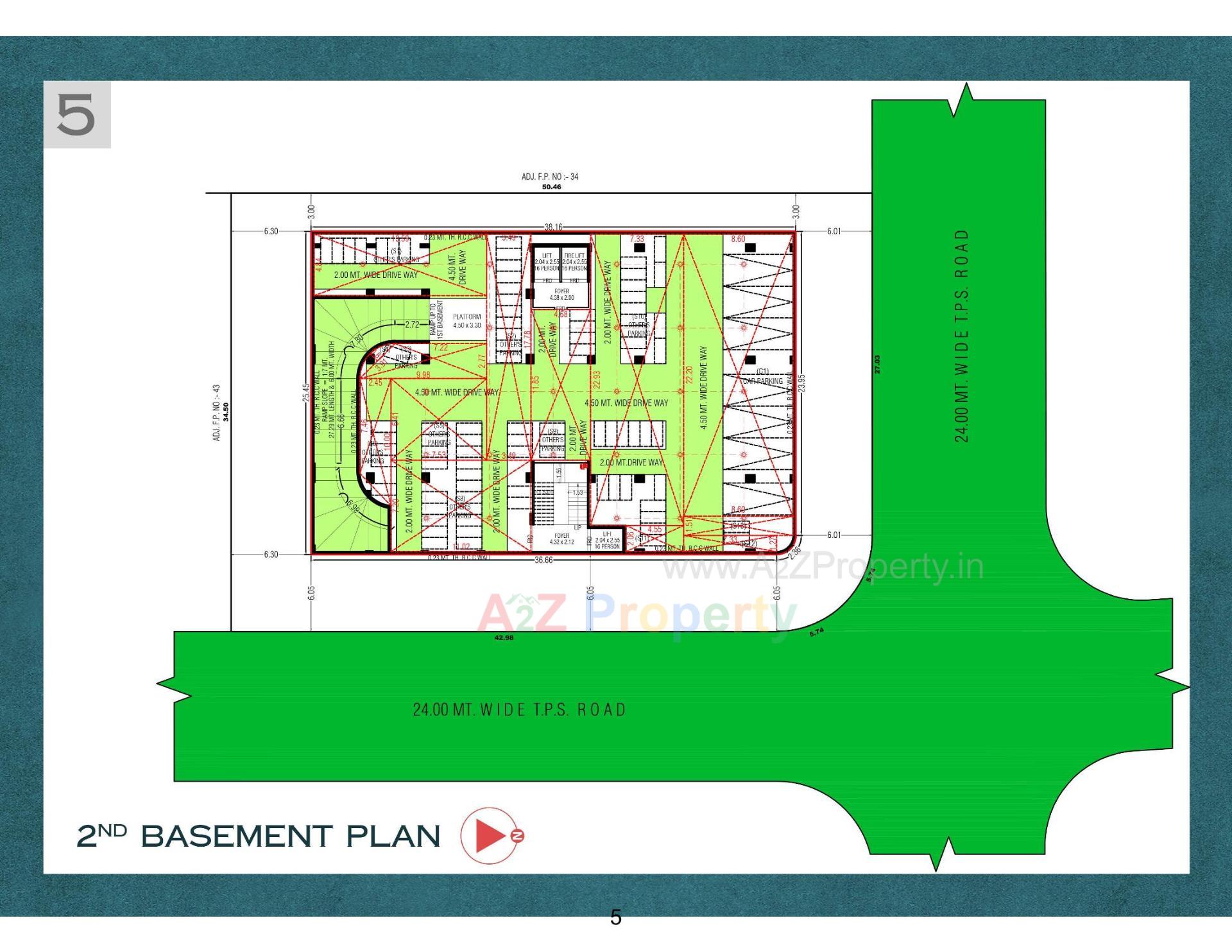 Layout of real estate project The Landmark located at Chandkheda, Ahmedabad, Gujarat