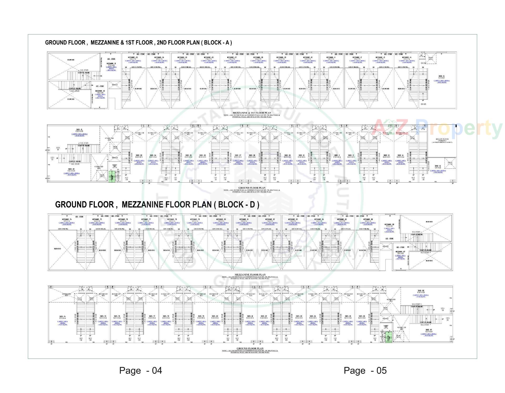 Layout of real estate project The Leela Industrial Estate located at Kathwada, Ahmedabad, Gujarat