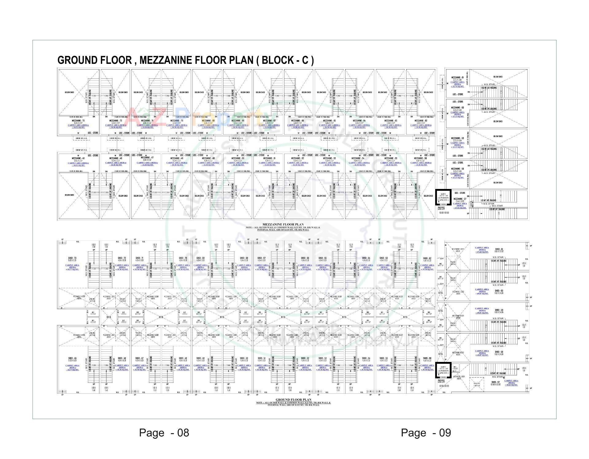 Layout of real estate project The Leela Industrial Estate located at Kathwada, Ahmedabad, Gujarat