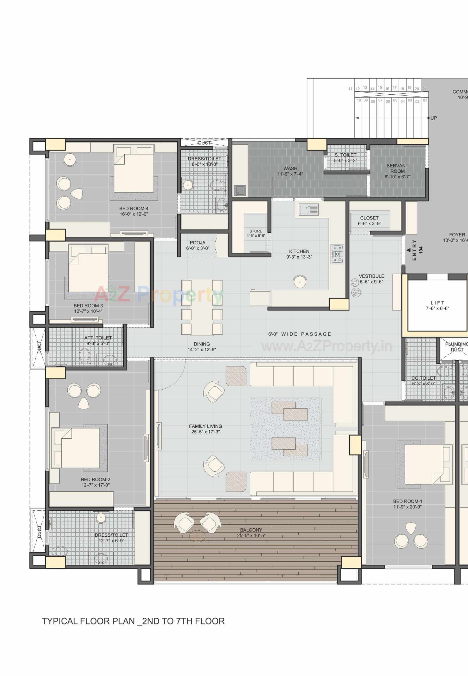 Layout of real estate project The Life located at Ellisbridge, Ahmedabad, Gujarat