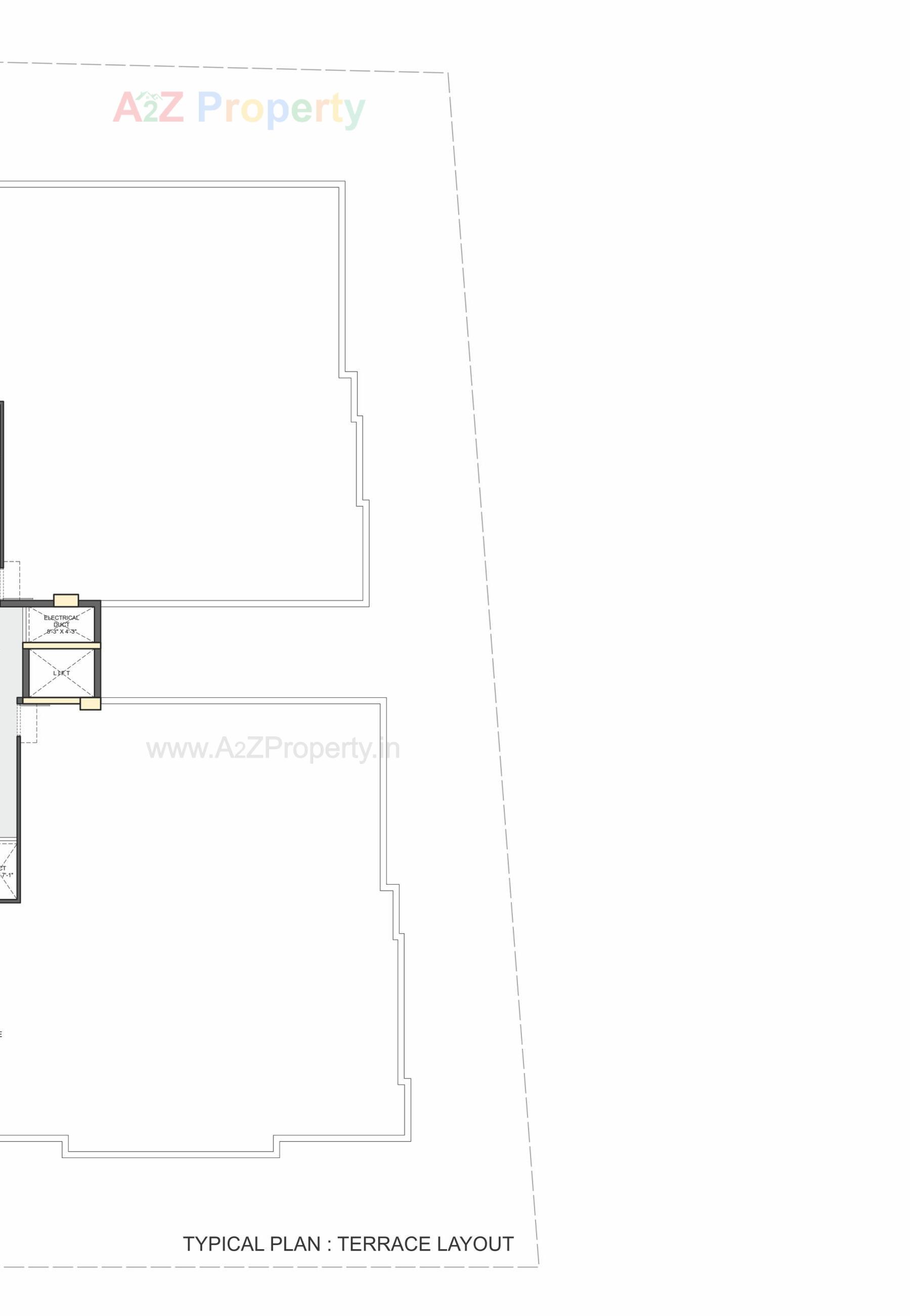 Layout of real estate project The Life located at Ellisbridge, Ahmedabad, Gujarat
