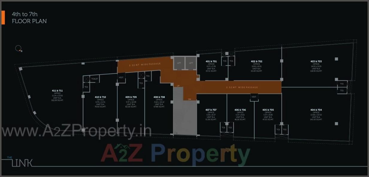 Layout of real estate project The Link located at Shekhpur, Ahmedabad, Gujarat