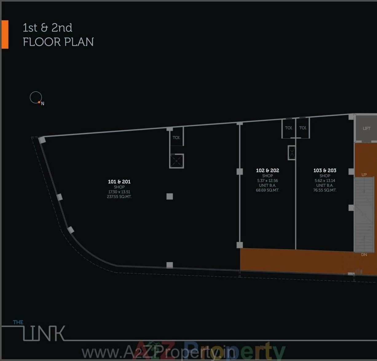 Layout of real estate project The Link located at Shekhpur, Ahmedabad, Gujarat