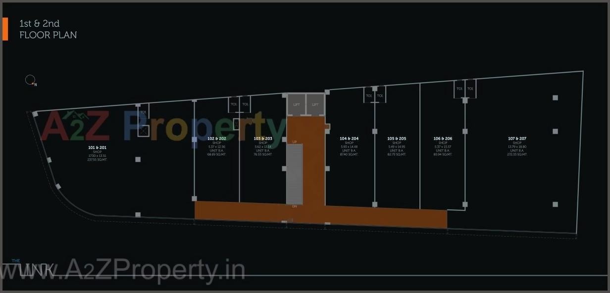 Layout of real estate project The Link located at Shekhpur, Ahmedabad, Gujarat
