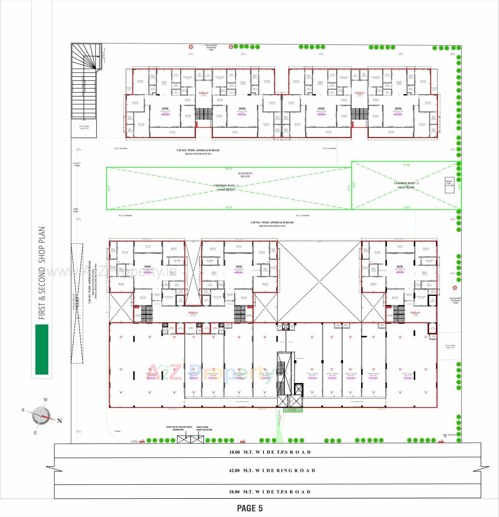 Layout of real estate project The Mango located at Hanspura, Ahmedabad, Gujarat