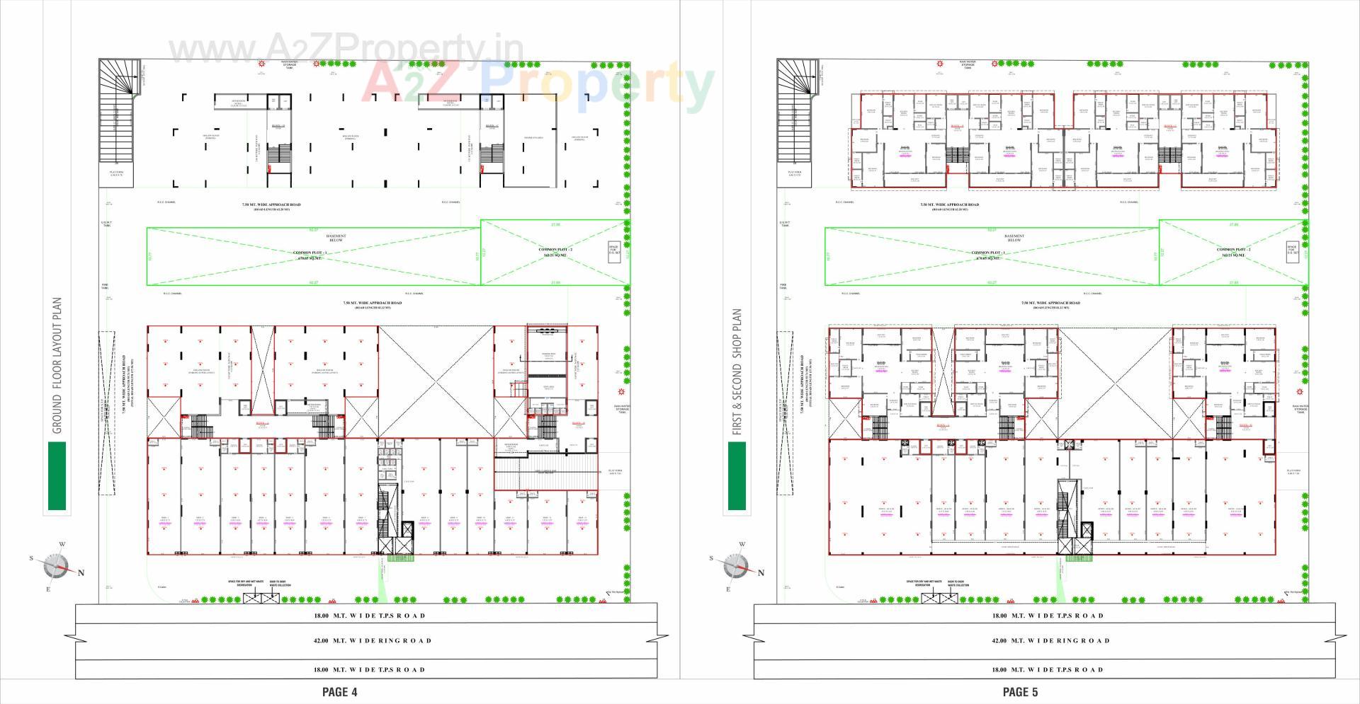 Layout of real estate project The Mango located at Hanspura, Ahmedabad, Gujarat