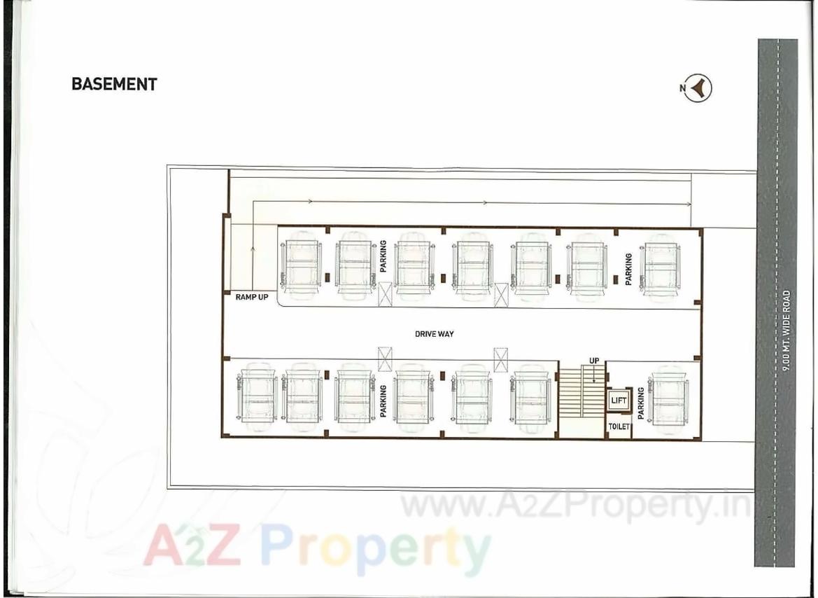 Layout of real estate project The Mantra located at Bodakdev, Ahmedabad, Gujarat
