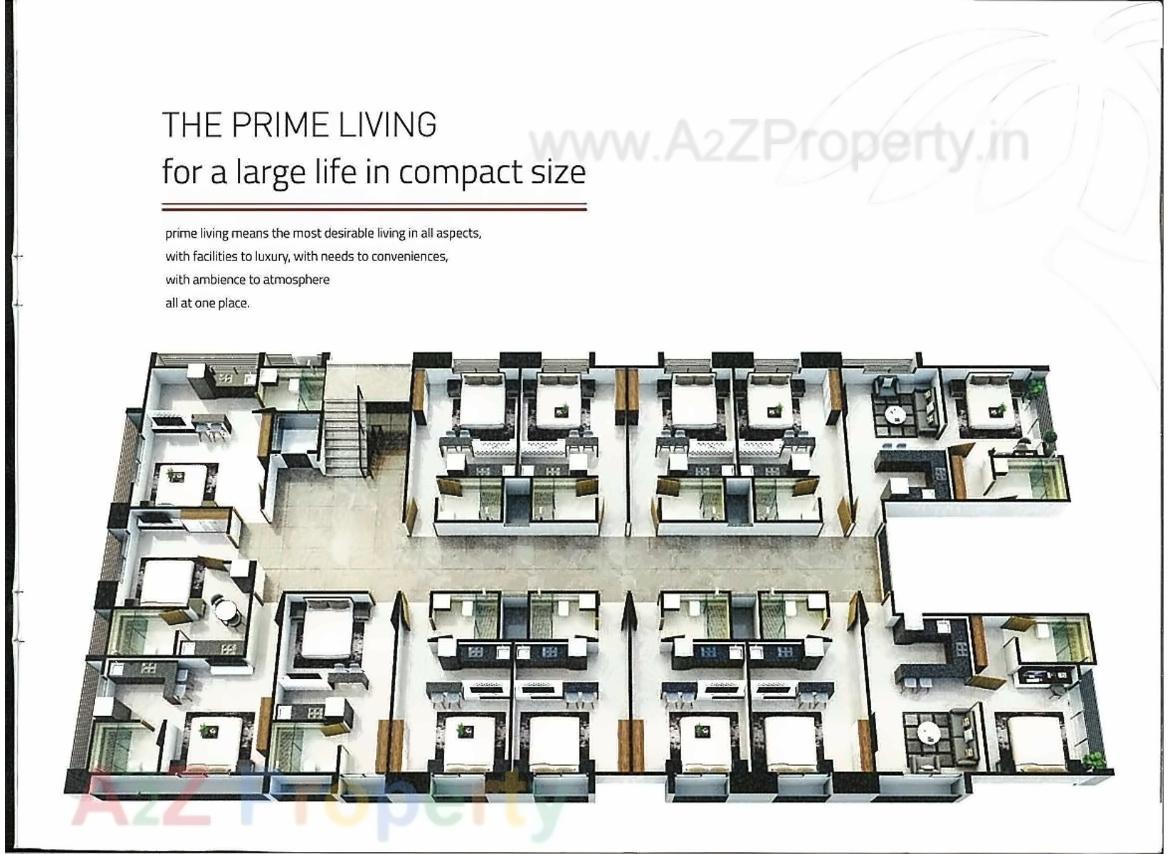 Layout of real estate project The Mantra located at Bodakdev, Ahmedabad, Gujarat