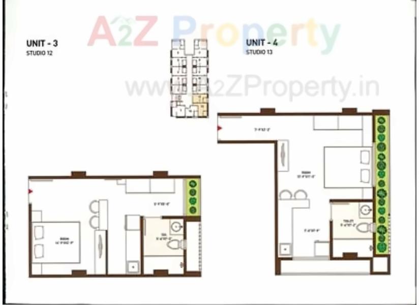 Layout of real estate project The Mantra located at Bodakdev, Ahmedabad, Gujarat