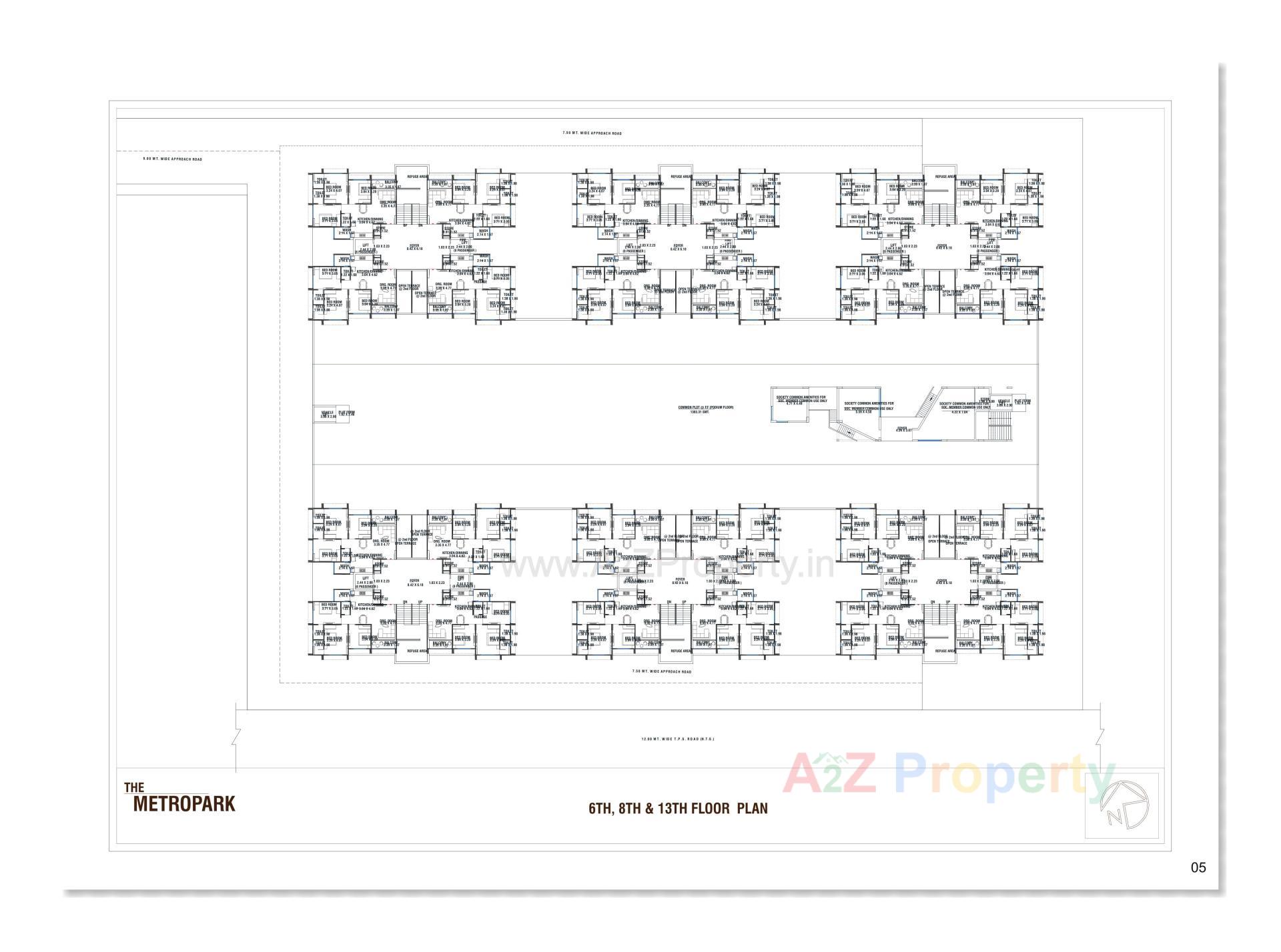 Layout of real estate project The Metropark located at Vastral, Ahmedabad, Gujarat