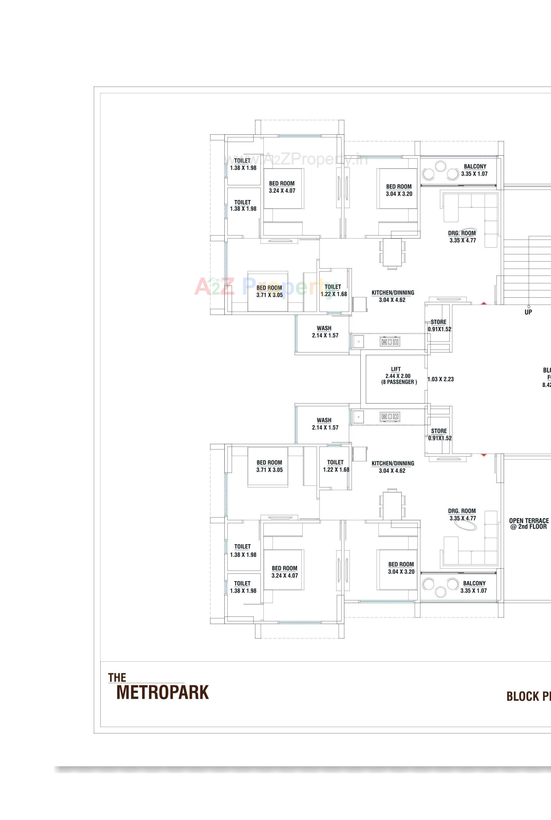 Layout of real estate project The Metropark located at Vastral, Ahmedabad, Gujarat