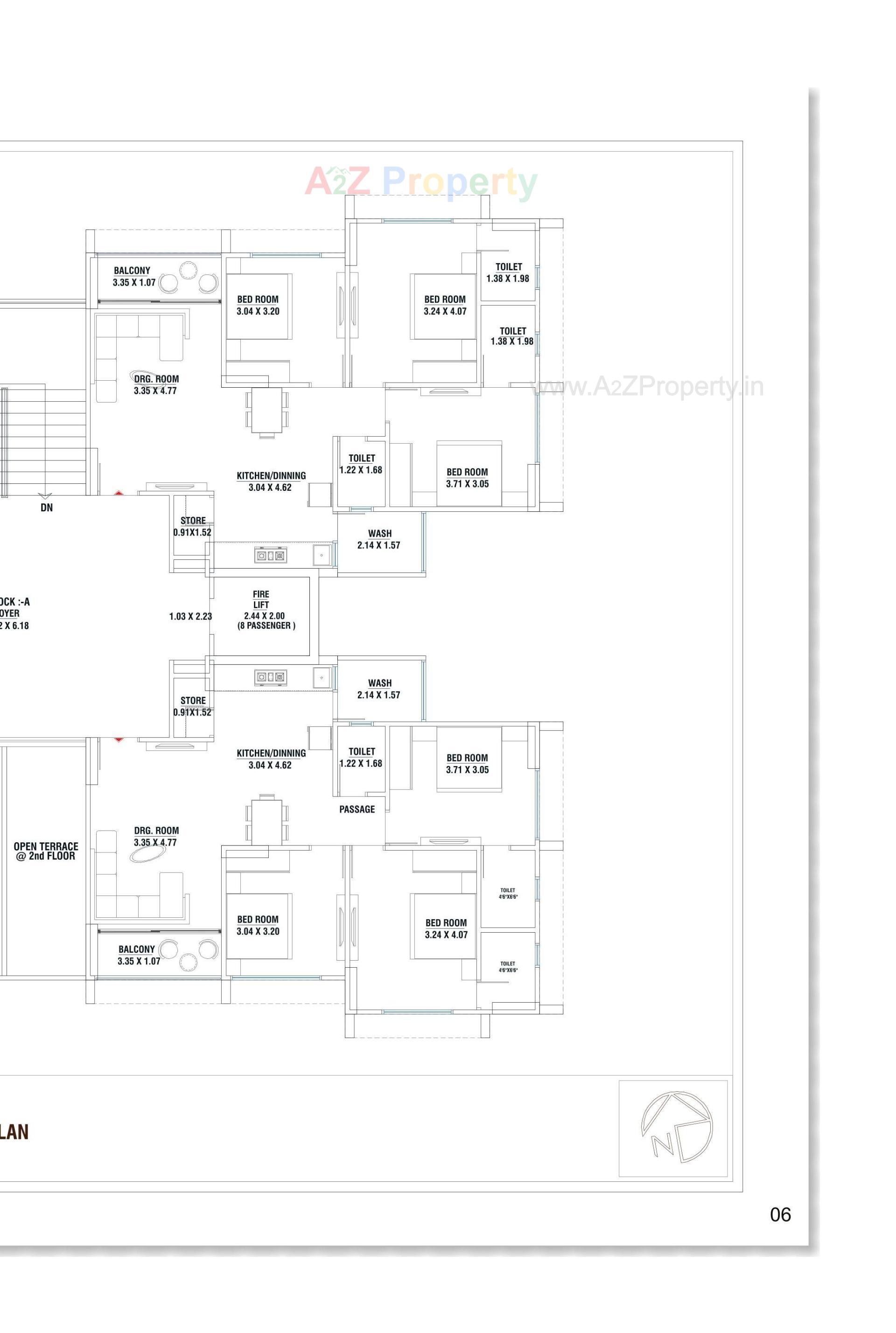 Layout of real estate project The Metropark located at Vastral, Ahmedabad, Gujarat