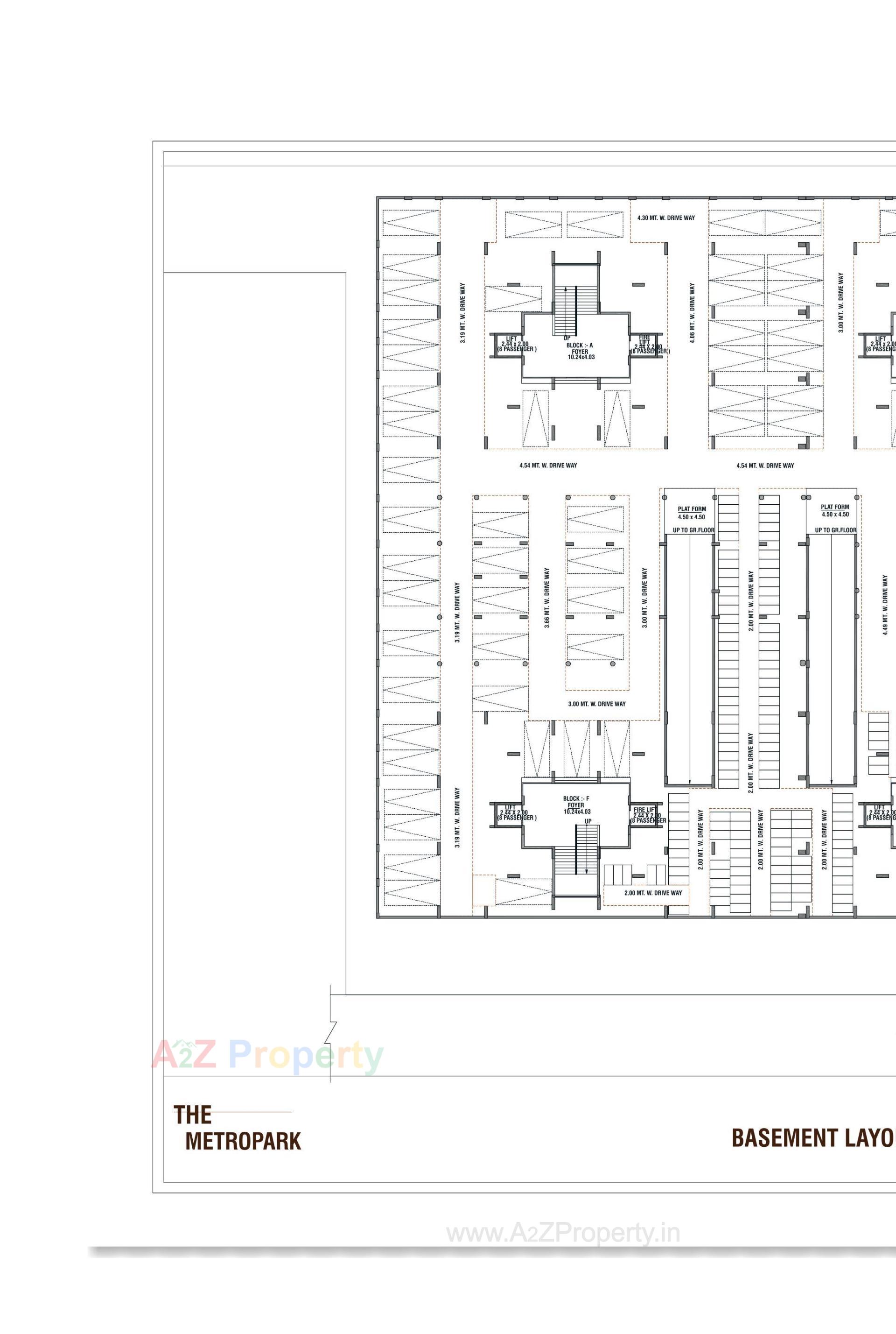 Layout of real estate project The Metropark located at Vastral, Ahmedabad, Gujarat