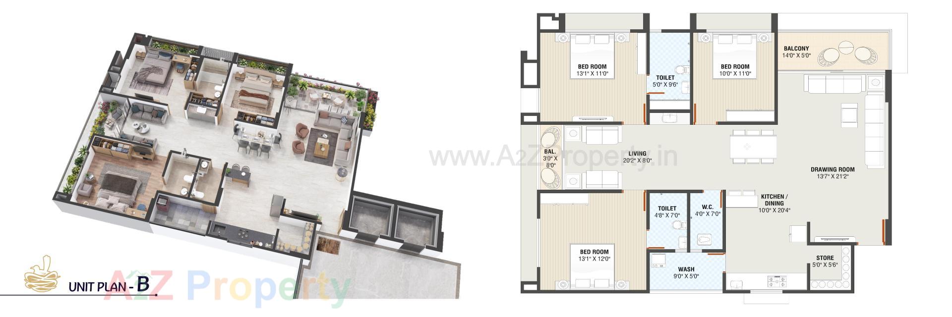 Layout of real estate project The Nest Residency located at Nikol, Ahmedabad, Gujarat