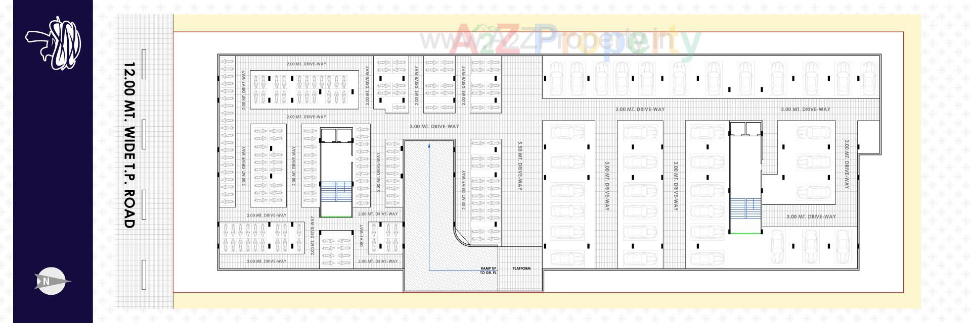 Layout of real estate project The Nest Residency located at Nikol, Ahmedabad, Gujarat