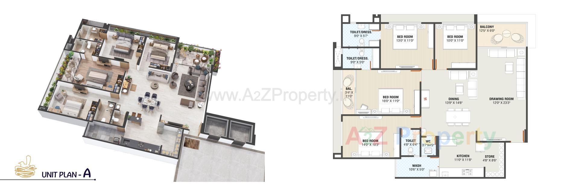 Layout of real estate project The Nest Residency located at Nikol, Ahmedabad, Gujarat