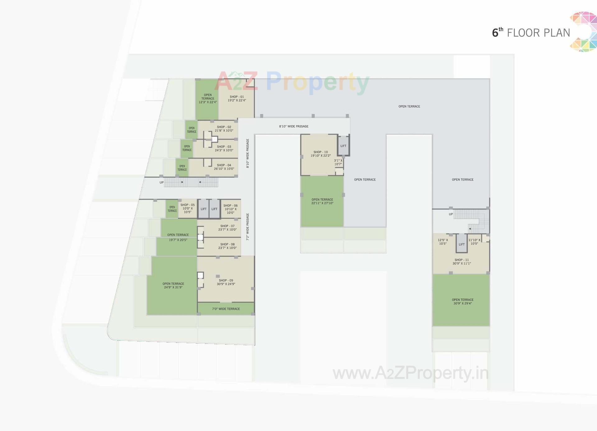 Layout of real estate project The Nikol Trade Center located at Ahmedabad, Ahmedabad, Gujarat