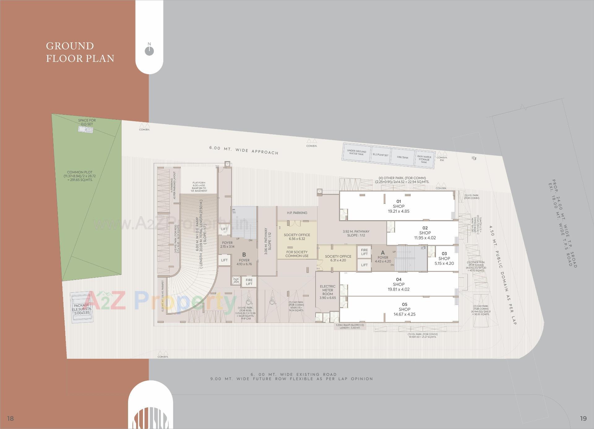 Layout of real estate project The Orchard located at Kochrab, Ahmedabad, Gujarat