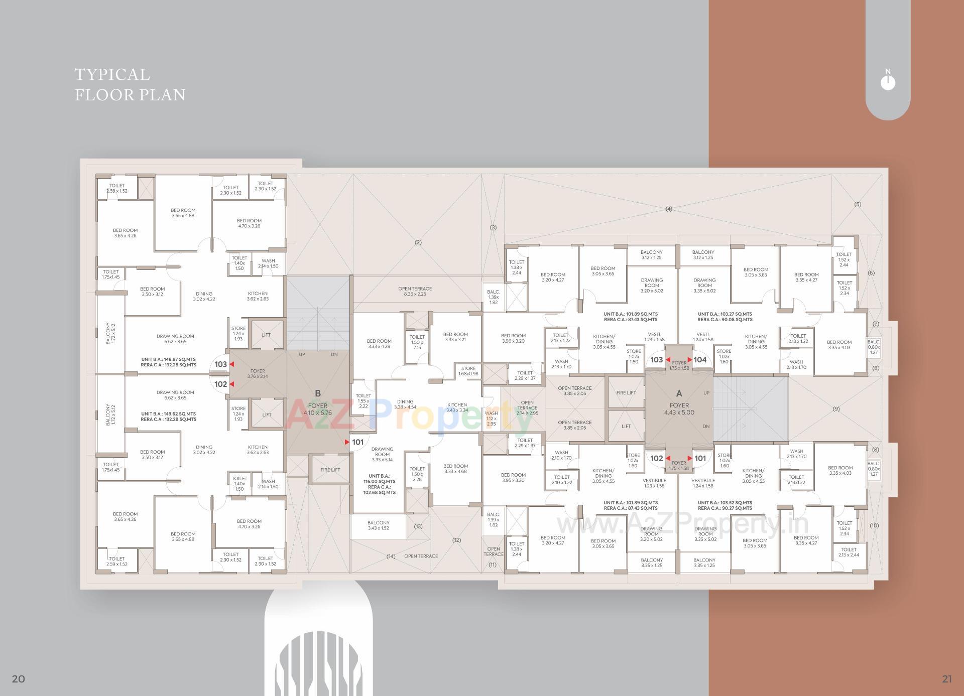Layout of real estate project The Orchard located at Kochrab, Ahmedabad, Gujarat