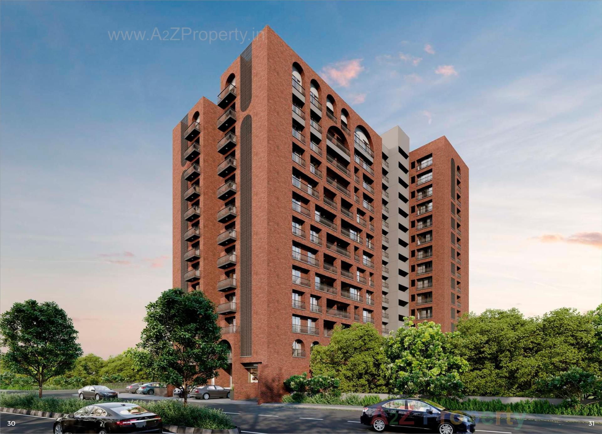 3D Elevation of real estate project The Orchard located at Kochrab, Ahmedabad, Gujarat