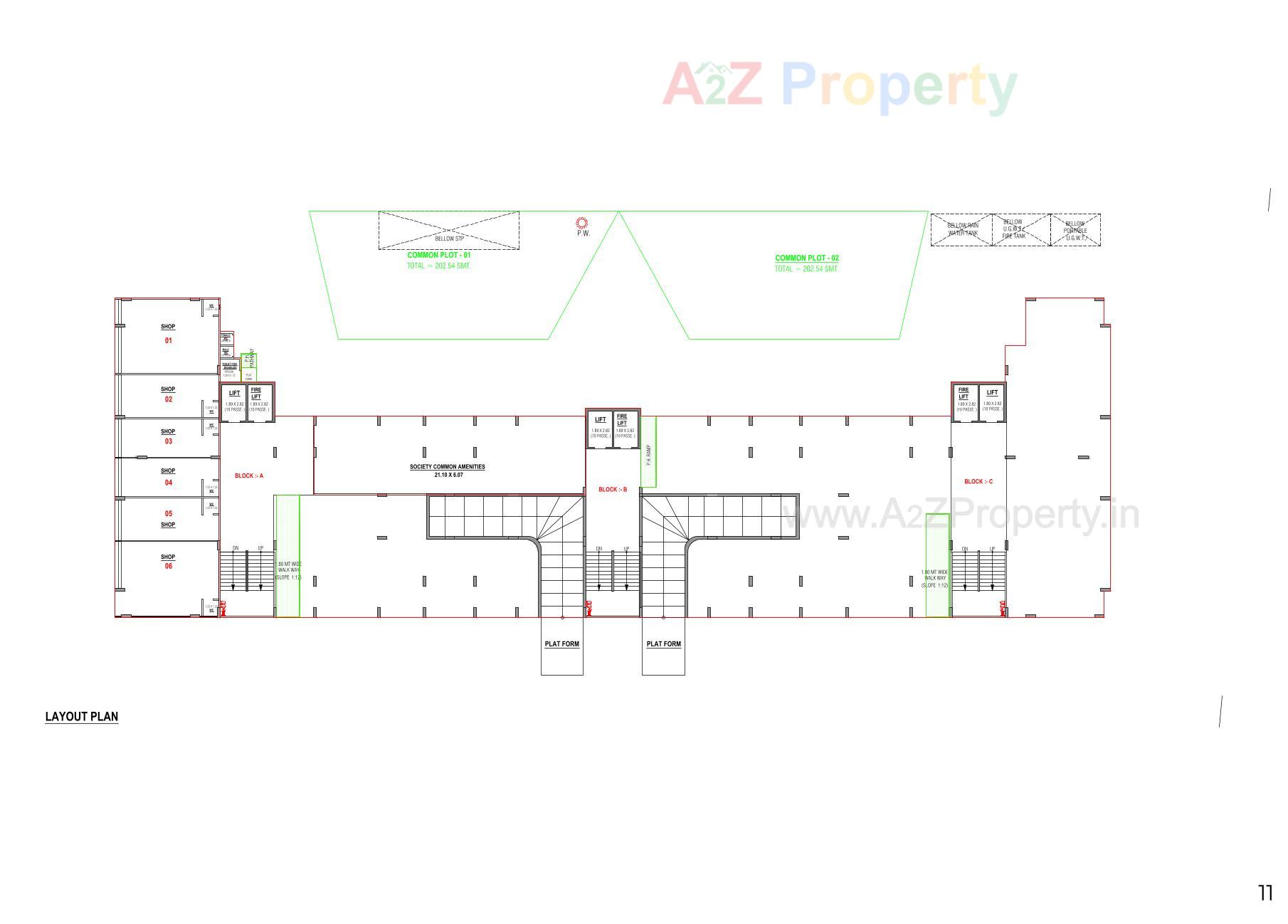 Layout of real estate project The Origin located at Laxmipura, Ahmedabad, Gujarat