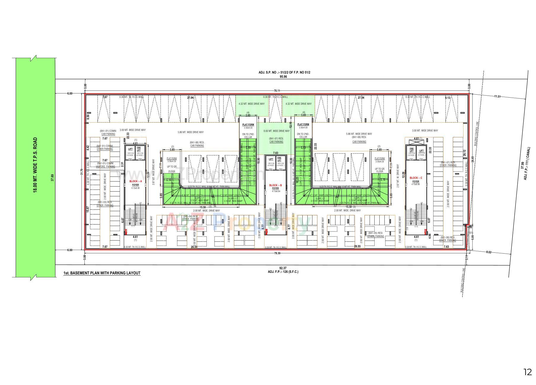 Layout of real estate project The Origin located at Laxmipura, Ahmedabad, Gujarat