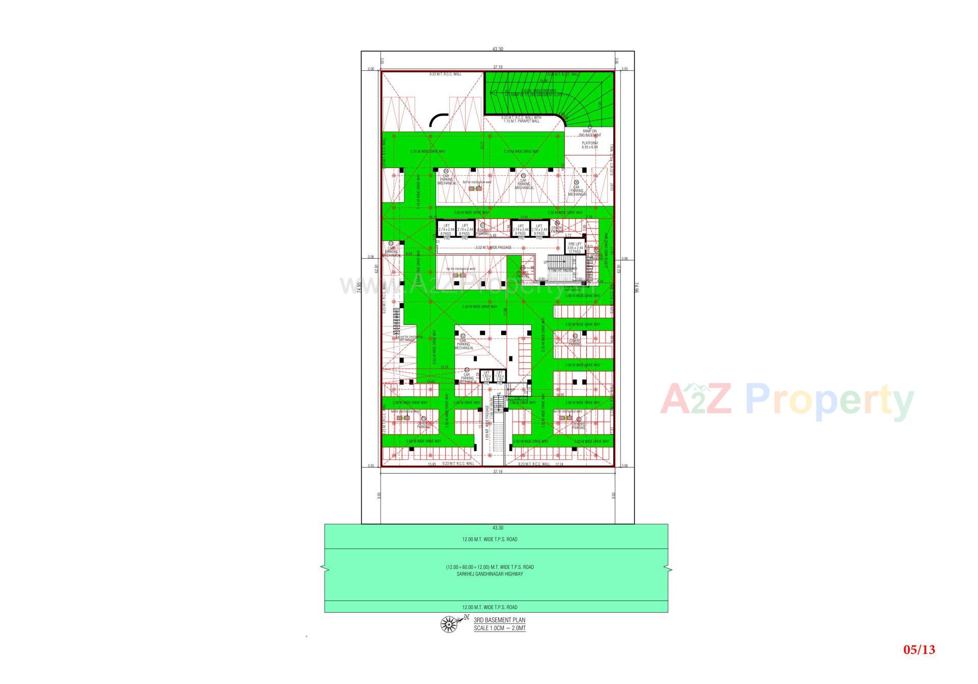 Layout of real estate project The Orion located at Ahmedabad, Ahmedabad, Gujarat