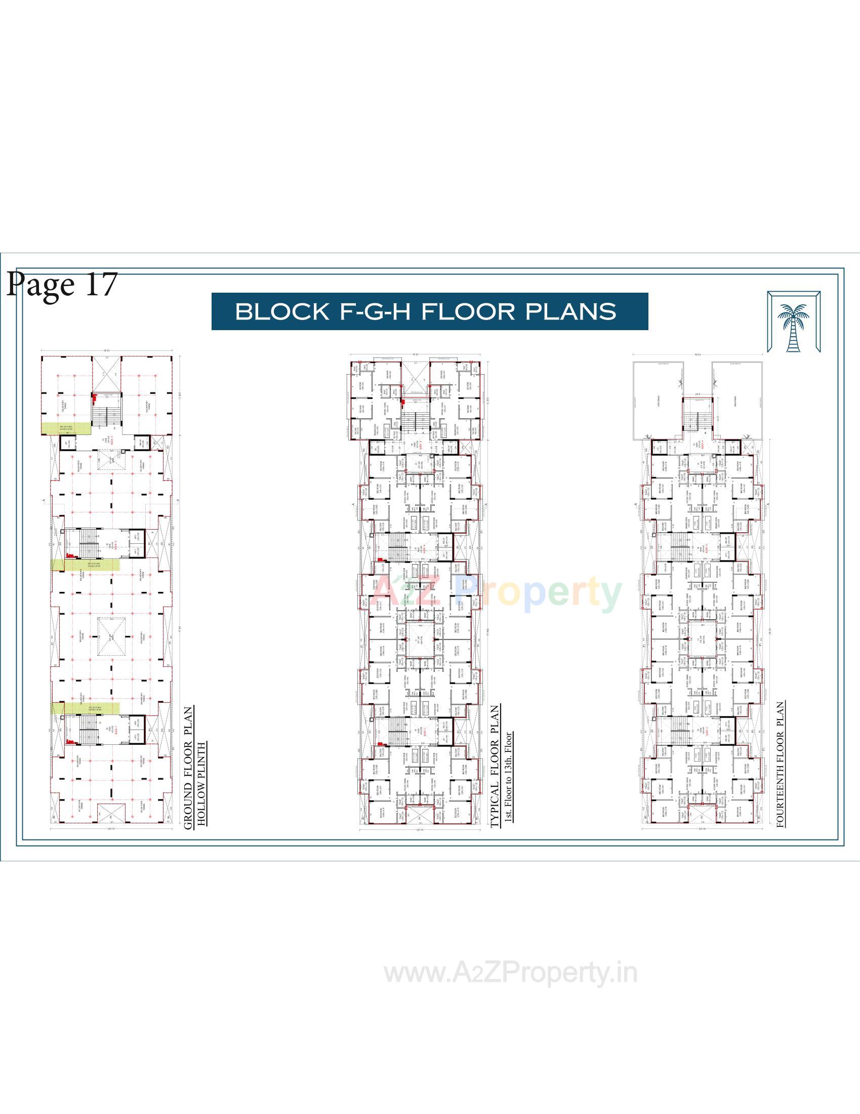 Layout of real estate project The Palm Paradise located at Wadaj, Ahmedabad, Gujarat